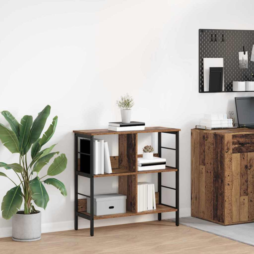 Vidaxl Bookshelf Old Wood 82 X 32 X 79 Cm Engineered Wood