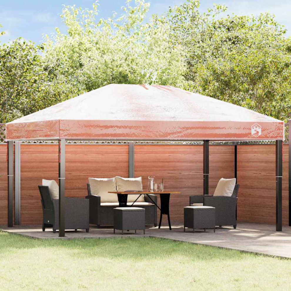 VIDAXL Gazebo Replacement Canopy - 4 x 3m - Transparent - Image 3