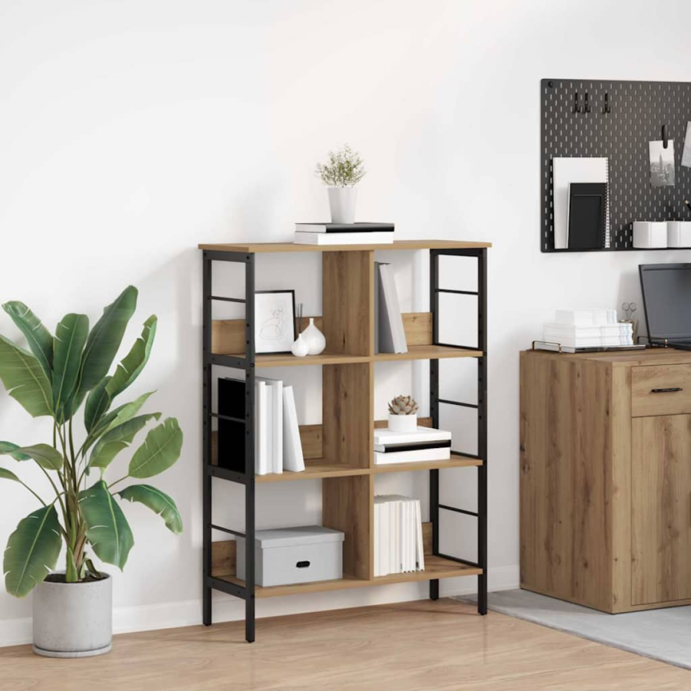 Vidaxl Bookshelf Artisan Oak 82 X 32 X 112 Cm Engineered Wood