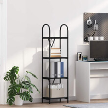 vidaXL Bookshelf Black Oak 40 x 30 x 146 cm Engineered wood