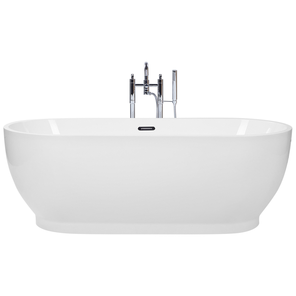 Beliani Freestanding Bathtub Levera 1700 X 780 Mm White