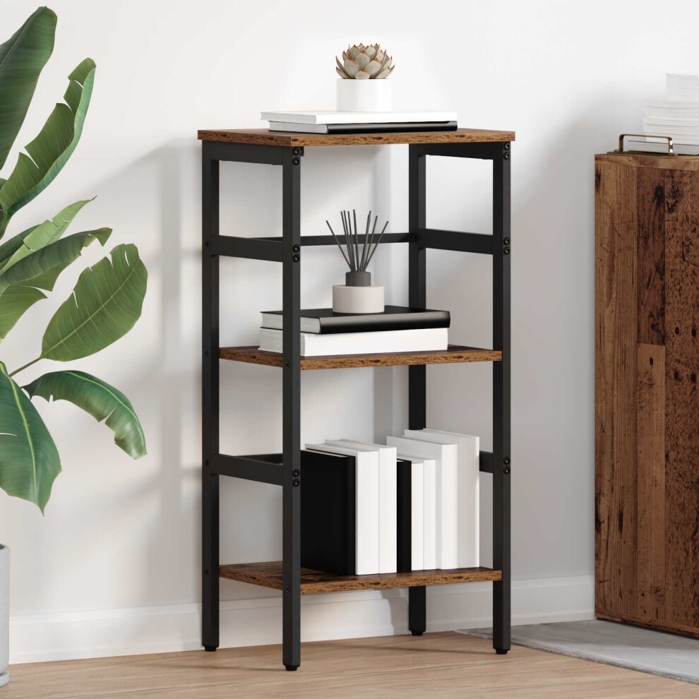 Vidaxl Bookshelf Old Wood 40 X 29.5 X 81 Cm Engineered Wood