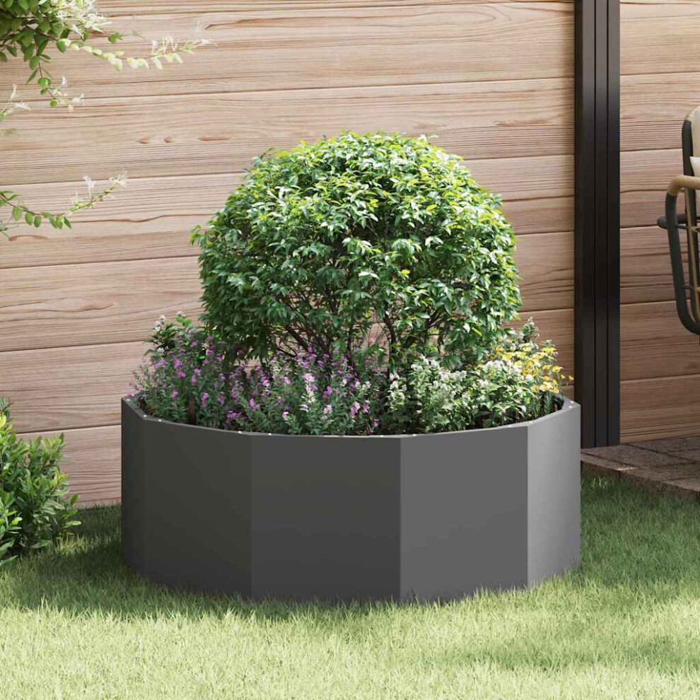 Vidaxl Planter 90 X 90 X 35 Cm Steel Black
