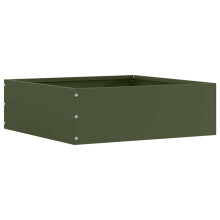vidaXL Lawn Edging Olive Green 40 x 40 x 13 cm Steel