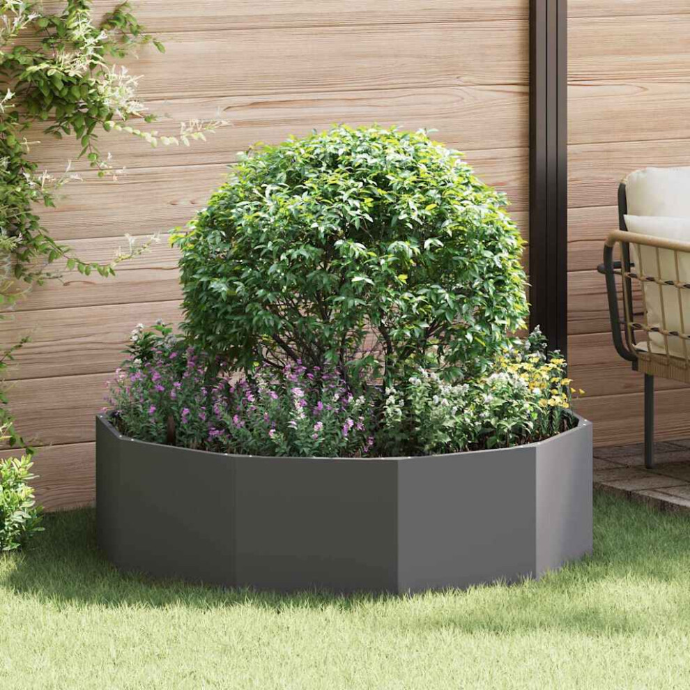 Vidaxl Planter 120 X 120 X 35 Cm Steel Black
