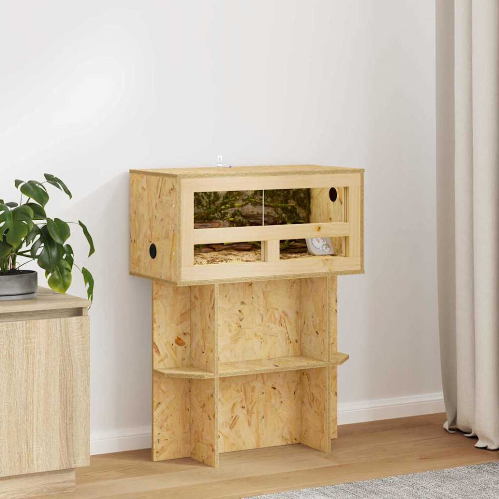 Vidaxl Terrarium Brown 60 X 30 X 30 Cm Osb, Brown - Image 2
