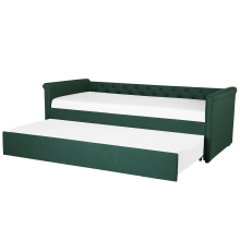 Trundle Bed Fabric LIBOURNE 80 x 200 cm (EU Small Single) Dark Green