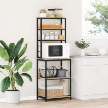 vidaXL Kitchen Shelf Sonoma Oak 60 x 40 x 168 cm Engineered Wood