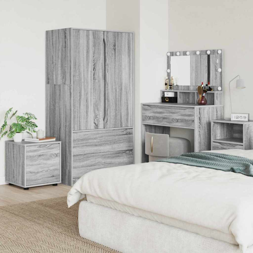 Vidaxl Bathroom Cabinet Grey Sonoma 40.5 X 40 X 44 Cm Engineered Wood