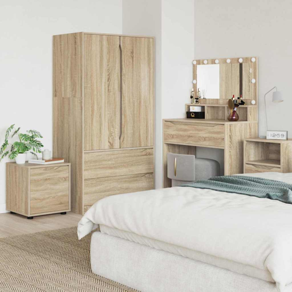 Vidaxl Bathroom Cabinet Sonoma Oak 40.5 X 40 X 44 Cm Engineered Wood