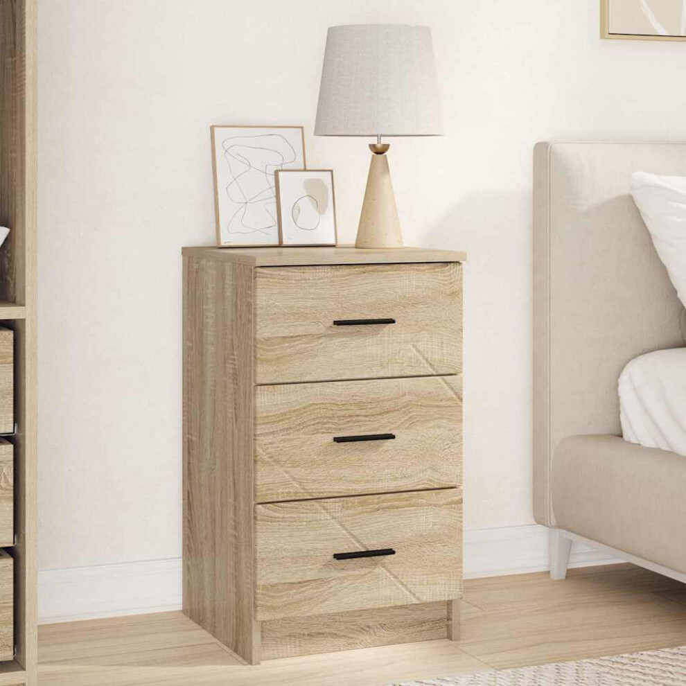 Vidaxl Bedside Cabinet Sonoma Oak 38 X 38 X 66 Cm Engineered Wood