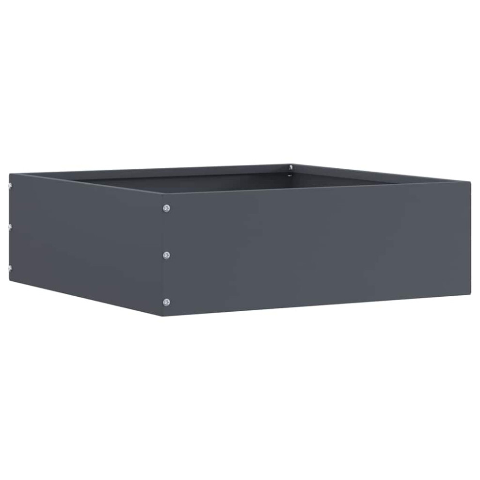 Vidaxl Lawn Edging Anthracite 40 X 40 X 13 Cm Steel