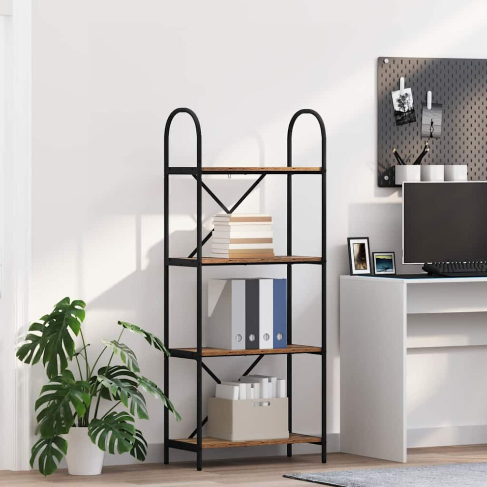 Vidaxl Bookshelf Old Wood 60 X 30 X 146 Cm Engineered Wood