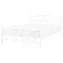 Bed Metal RODEZ 140 x 200 cm (EU Double) White