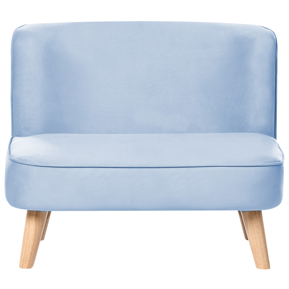 Beliani Kids Sofa Risby Velvet Light/Blue