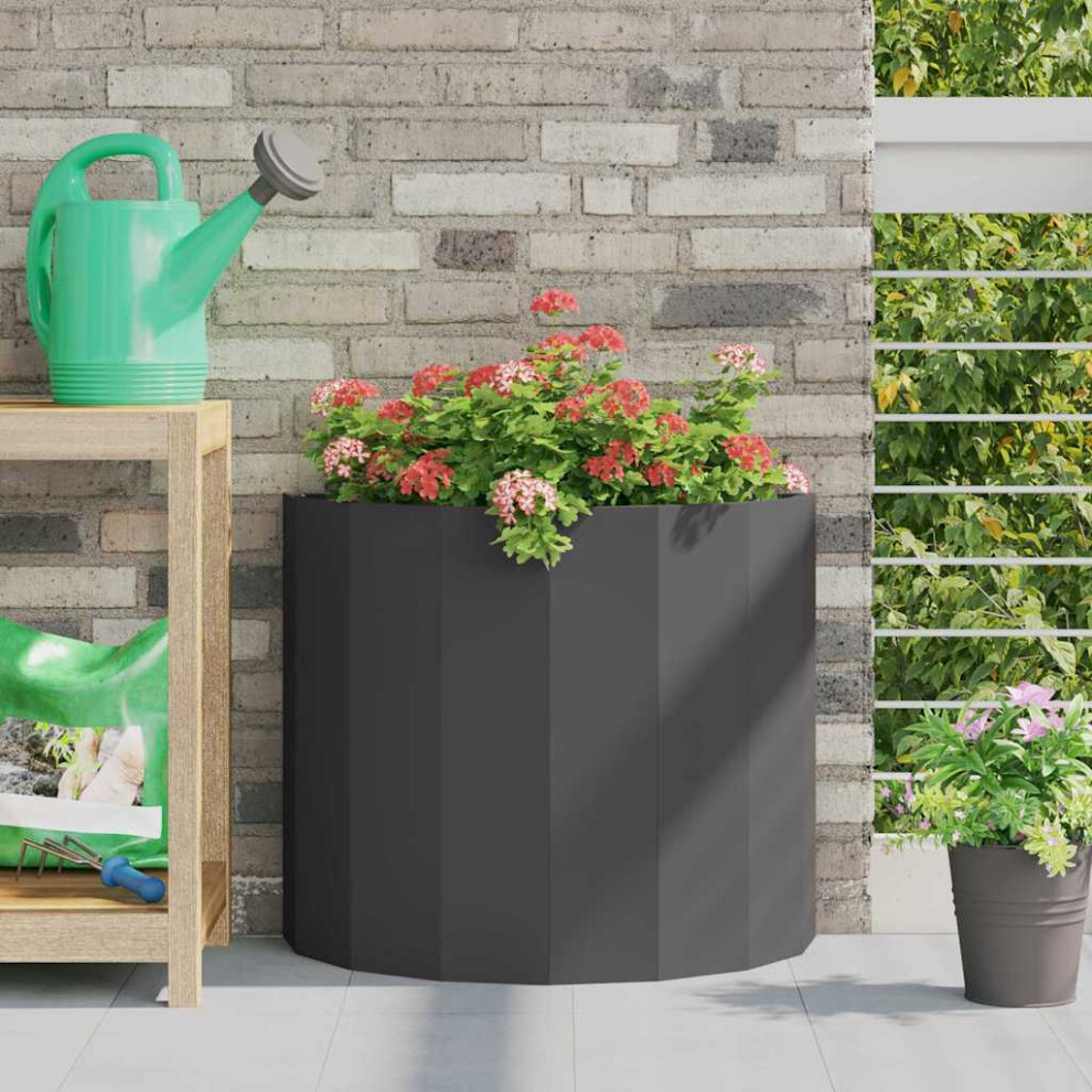 Vidaxl Planter 60 X 30 X 50 Cm Steel Black
