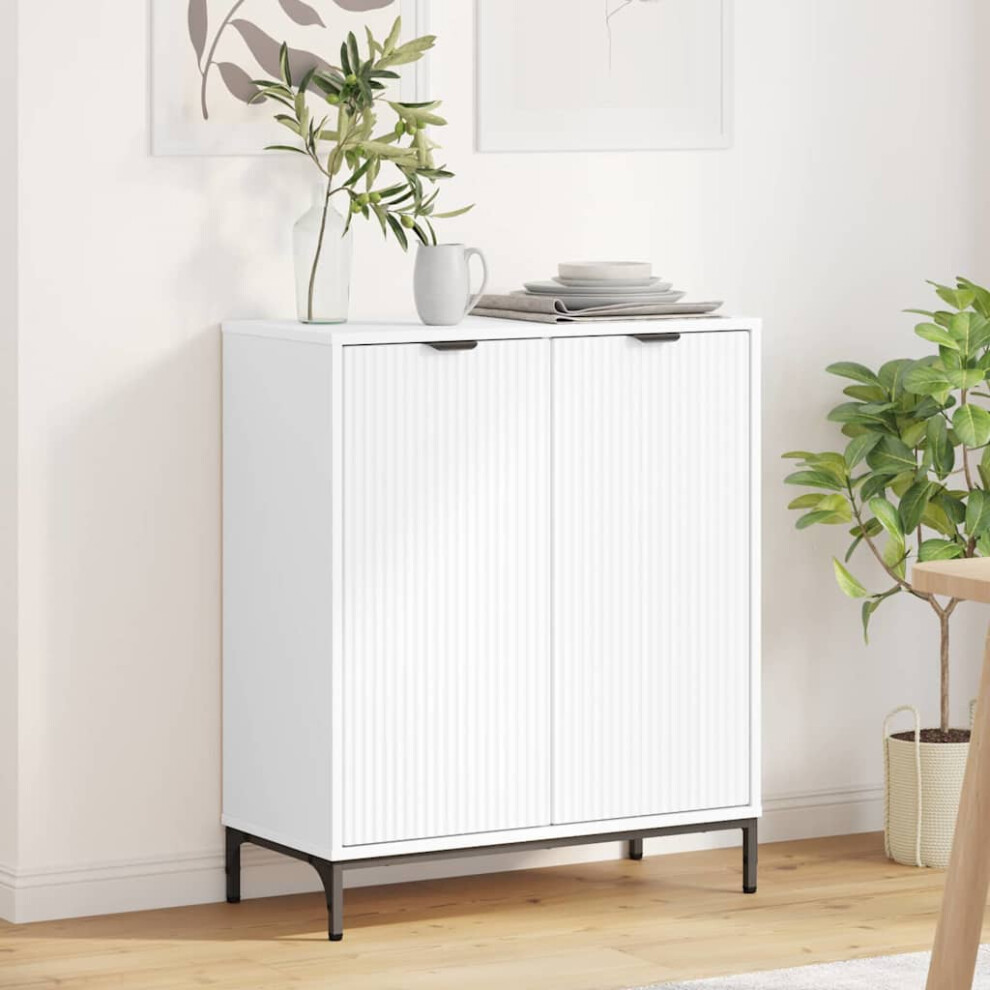 Vidaxl Sideboard 69.5 X 33 X 82 Cm Engineered Wood White