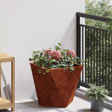 vidaXL Planter Rusty 40 x 40 x 40 cm Weathering Steel