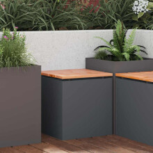vidaXL Garden Bench Anthracite 40 x 40 x 43 cm Steel