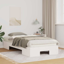 vidaXL Bed Frame White 90 x 190 cm