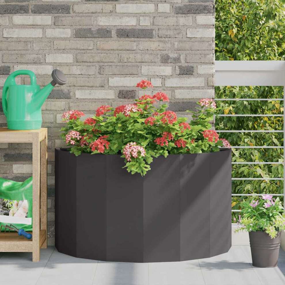 Vidaxl Planter 90 X 45 X 50 Cm Steel Black