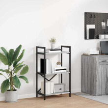 vidaXL Bookshelf Grey Sonoma 56 x 34 x 96 cm Engineered Wood