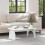 VidaXL vidaXL Coffee Table White 80 x 50 x 31 cm Solid pine wood 1