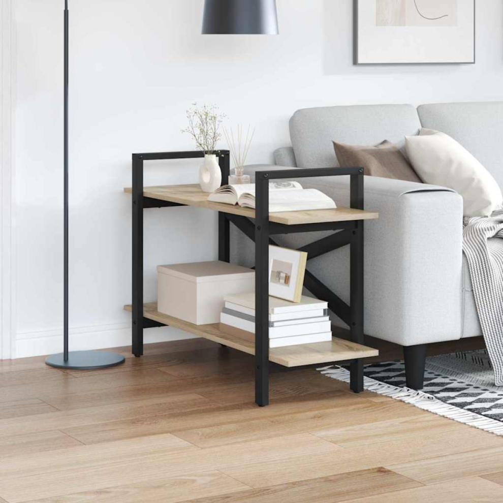 Vidaxl Bookshelf Sonoma Oak 100 X 33.5 X 64 Cm Engineered Wood