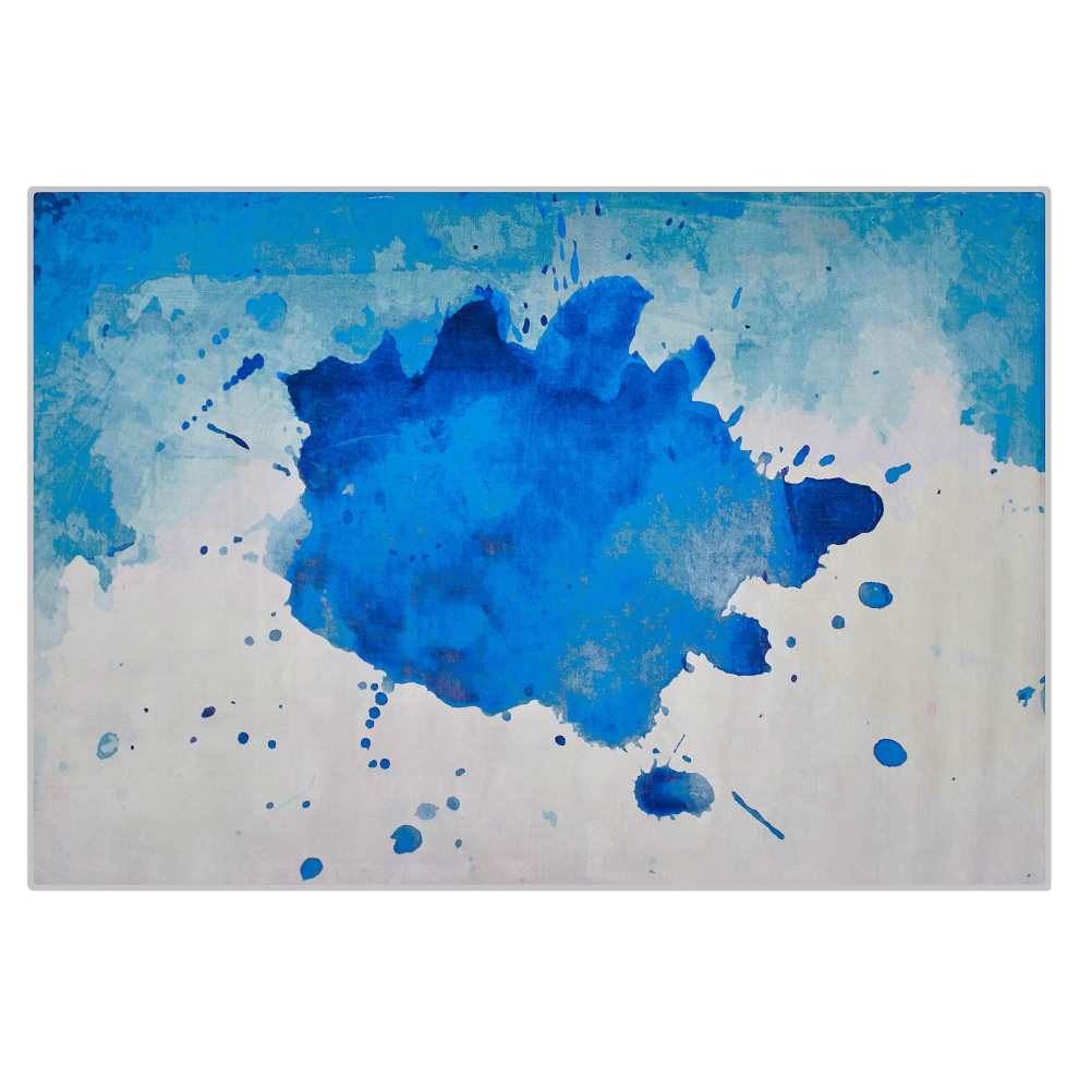 Beliani Rug Odalar Blue 140 X 200 Cm