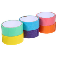 6 Multi Sticky Ball Tapes ABS Klebeband Kreatives Bastelzubehör