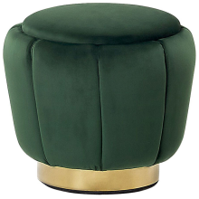Pouffe IRVING Velvet Dark Green