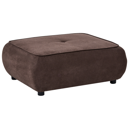 Beliani Ottoman SALLA Fabric Dark Brown