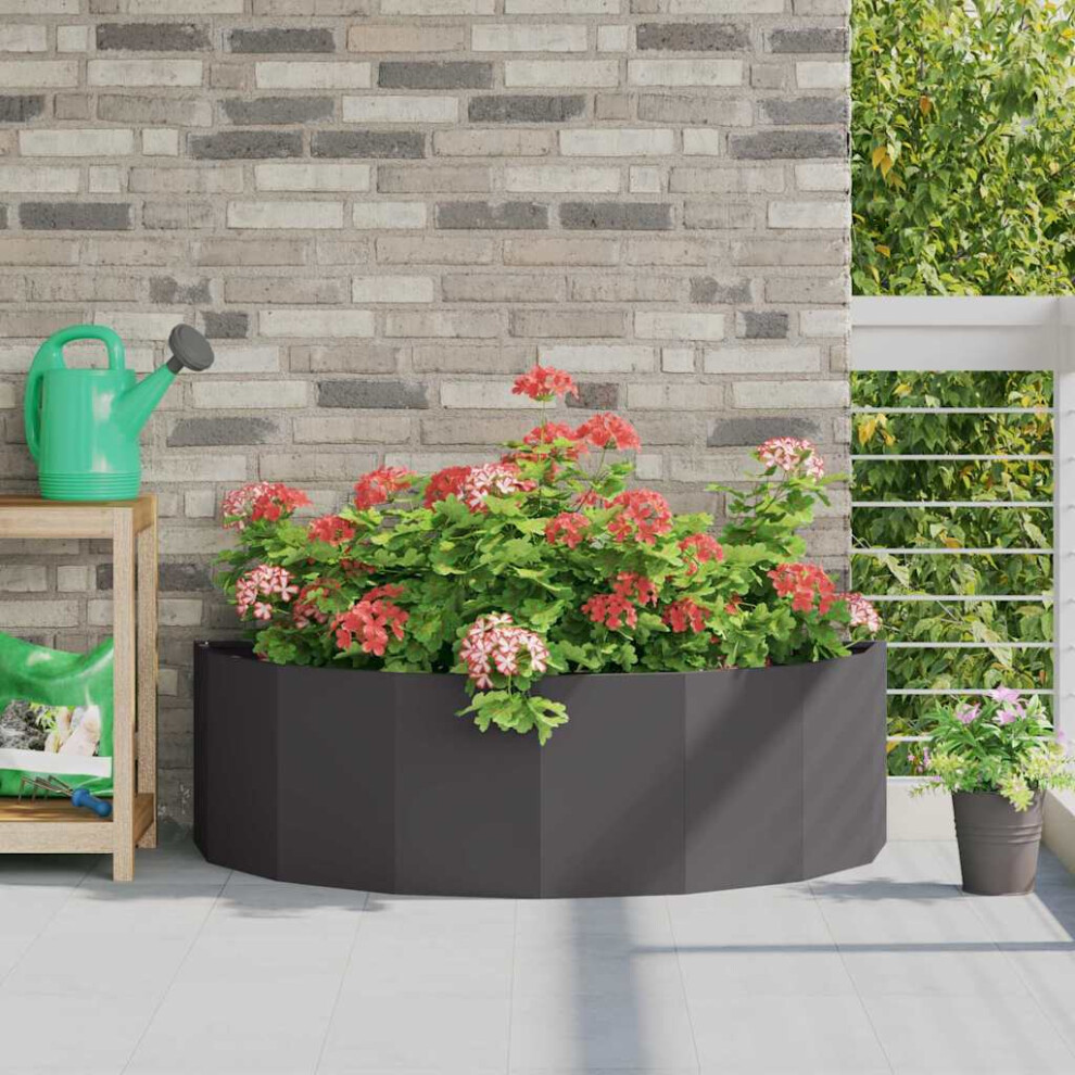Vidaxl Planter 120 X 60 X 35 Cm Steel Black