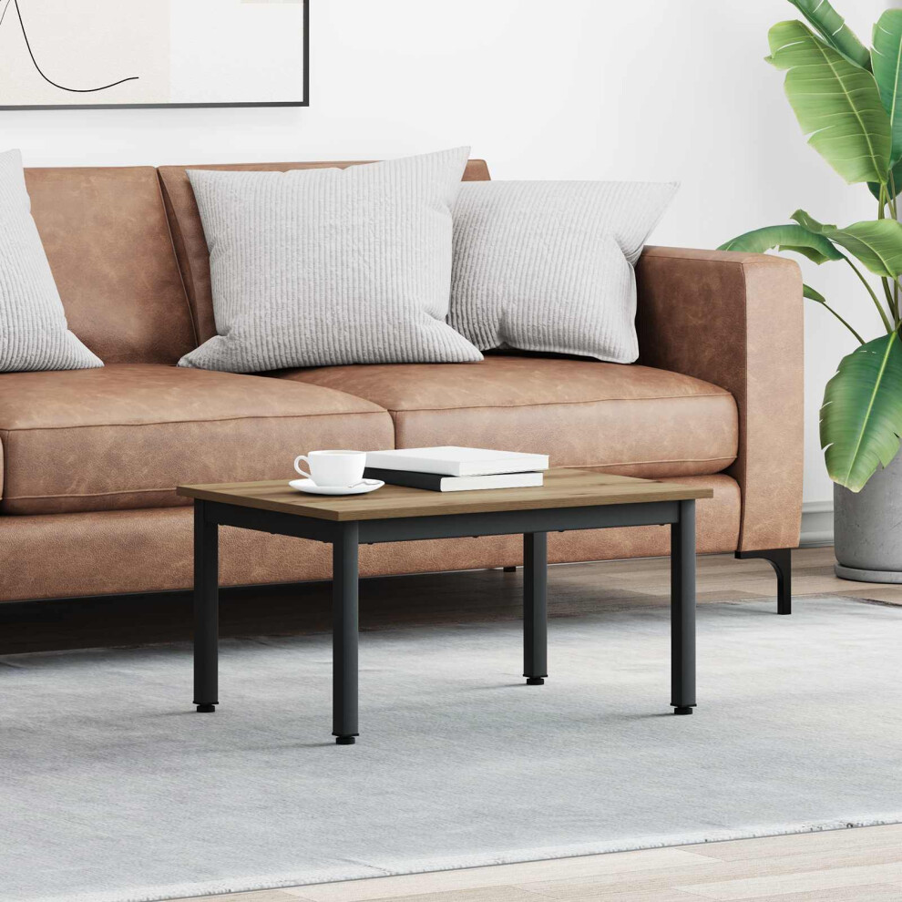Vidaxl Coffee Table Artisian Oak 70 X 50 X 36 Cm Engineered Wood
