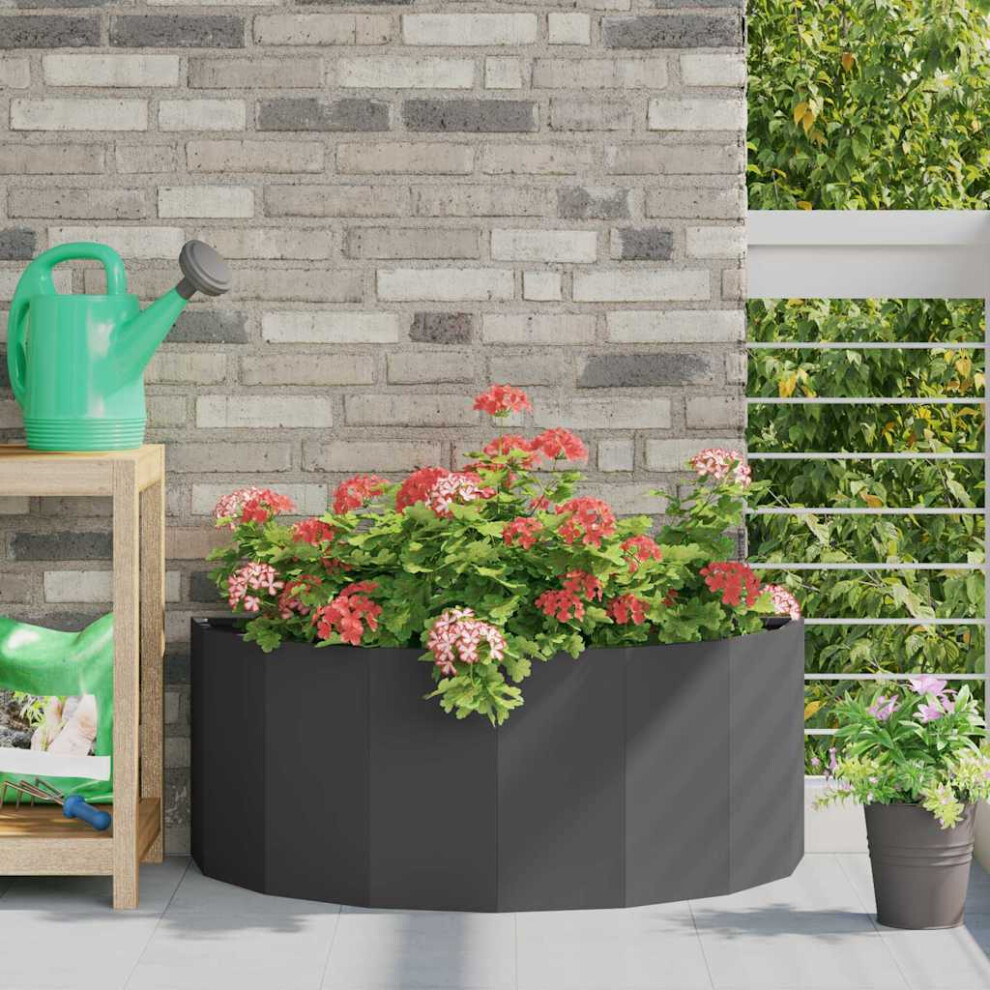Vidaxl Planter 90 X 45 X 35 Cm Steel Black
