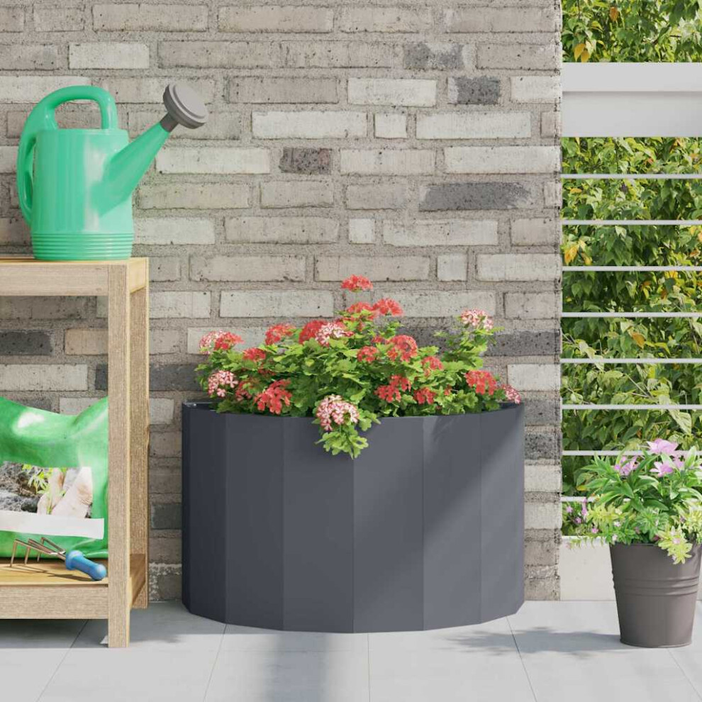 Vidaxl Planter 60 X 30 X 35 Cm Steel Anthracite
