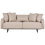 Beliani Sofa 3 Seater SVANEK Fabric Light Brown 1