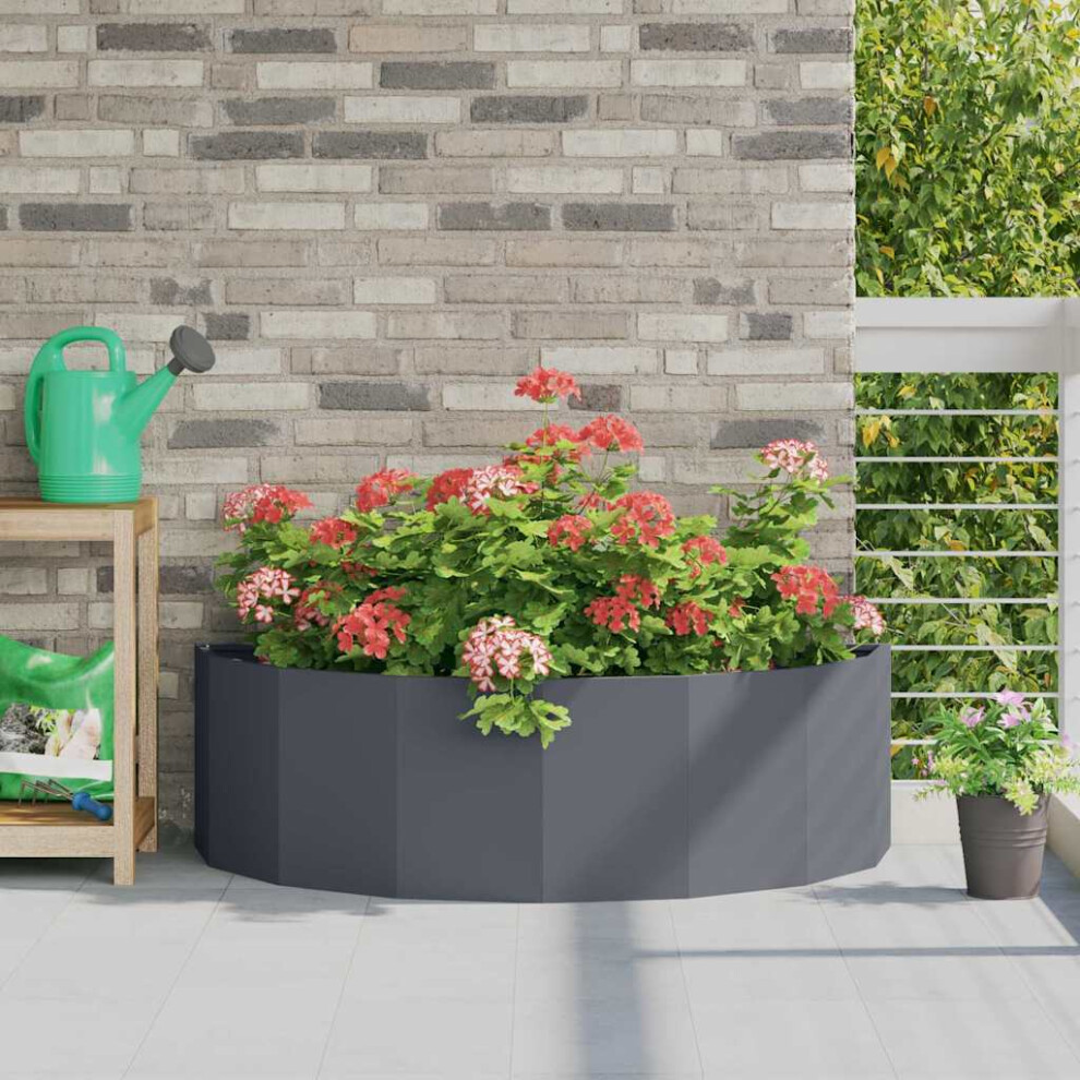 Vidaxl Planter 120 X 60 X 35 Cm Steel Anthracite