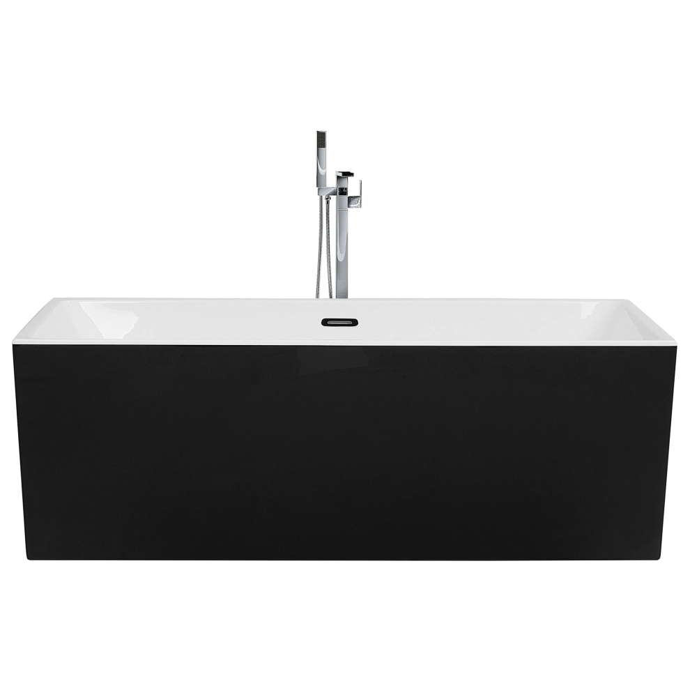 Beliani Freestanding Bathtub Rios 1700 X 800 Mm Black