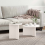 VidaXL vidaXL Coffee Table 2 pcs White Solid Pine wood 1