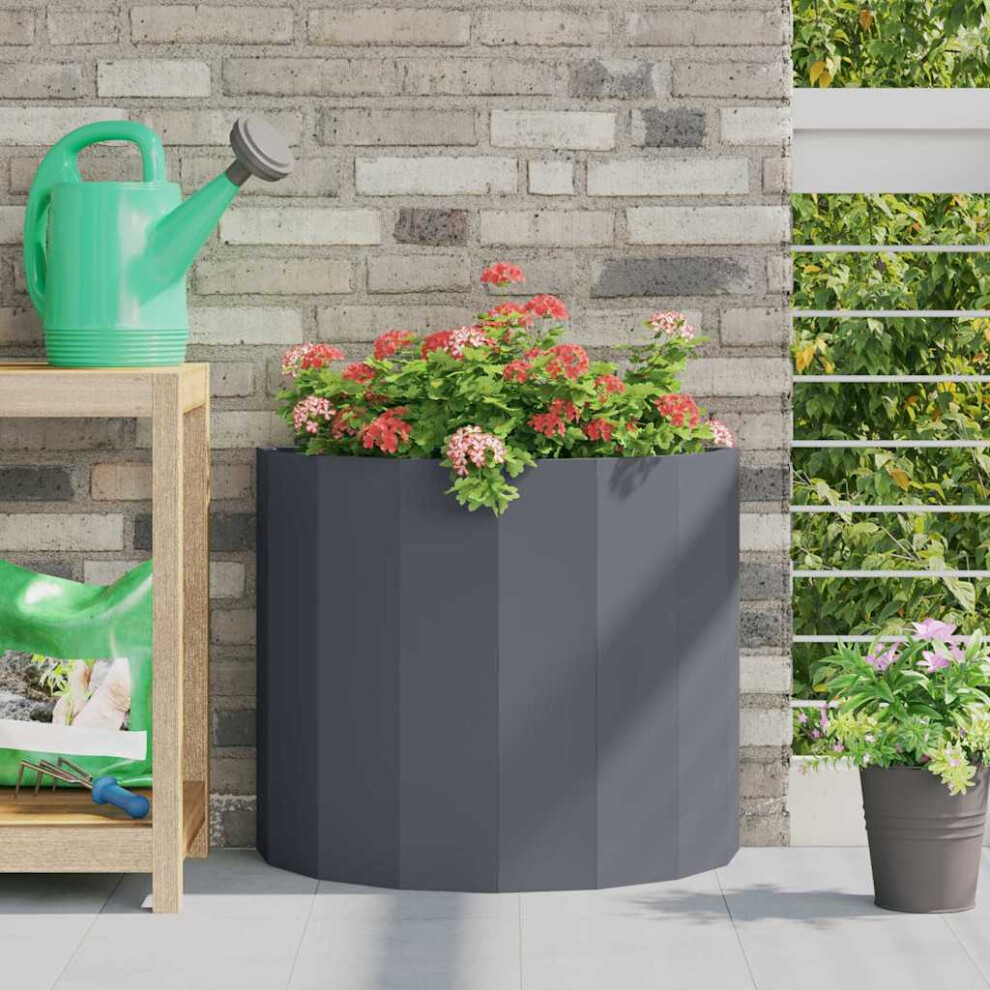 Vidaxl Planter 60 X 30 X 50 Cm Steel Anthracite