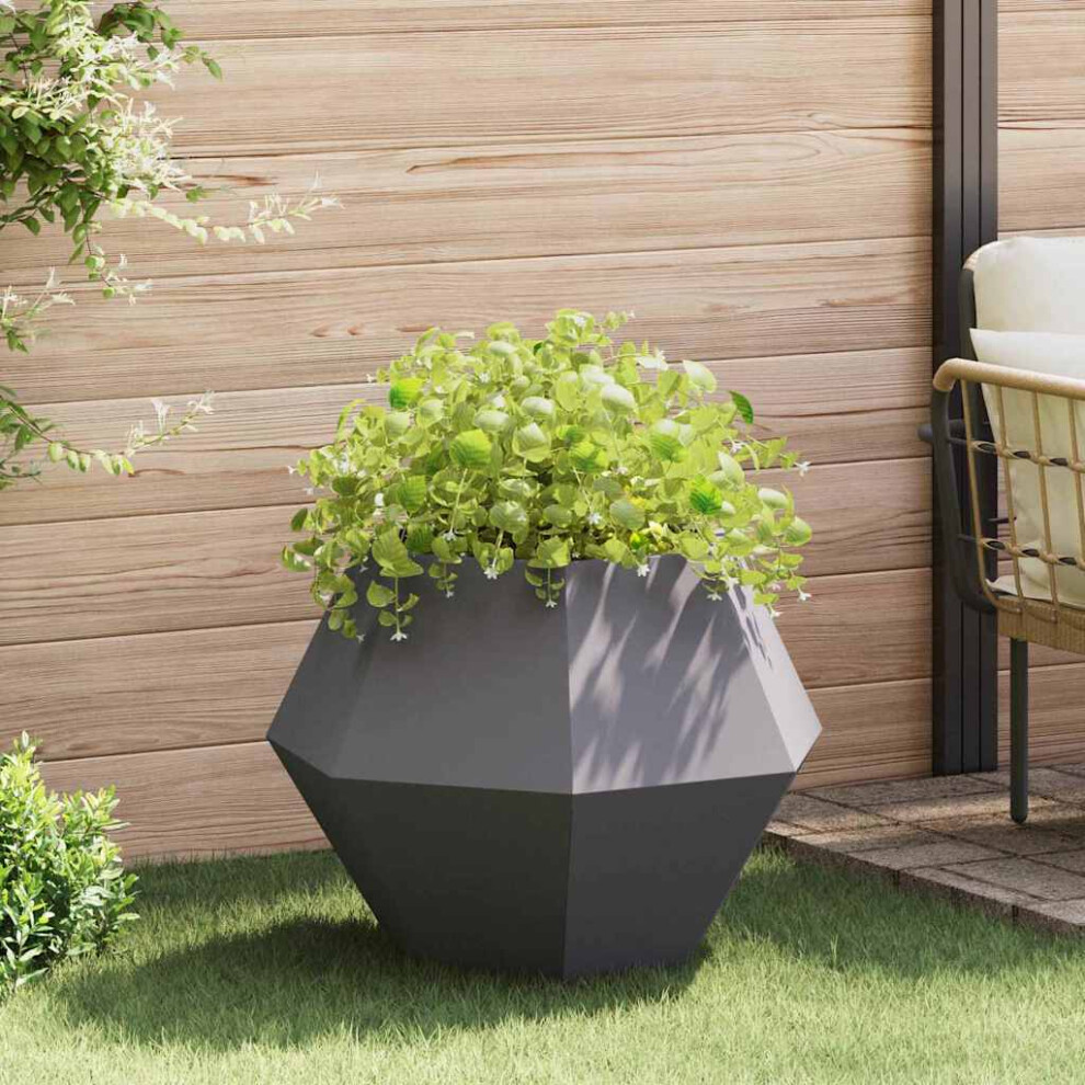 Vidaxl Planter 75 X 75 X 60 Cm Steel Black