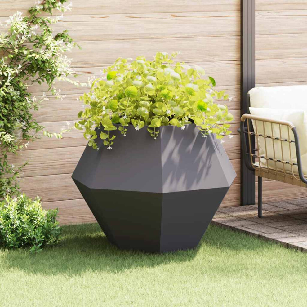 Vidaxl Planter 100 X 100 X 80 Cm Steel Black