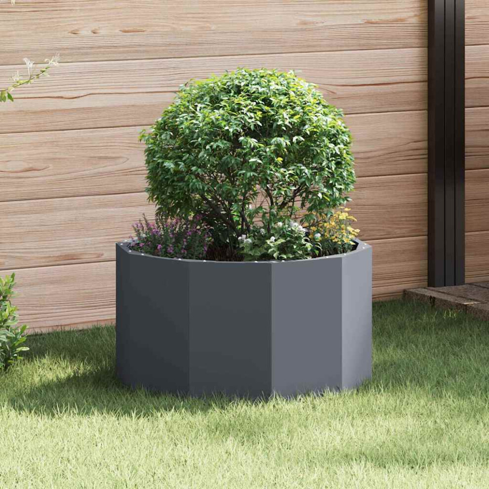 Vidaxl Planter 60 X 60 X 35 Cm Steel Anthracite