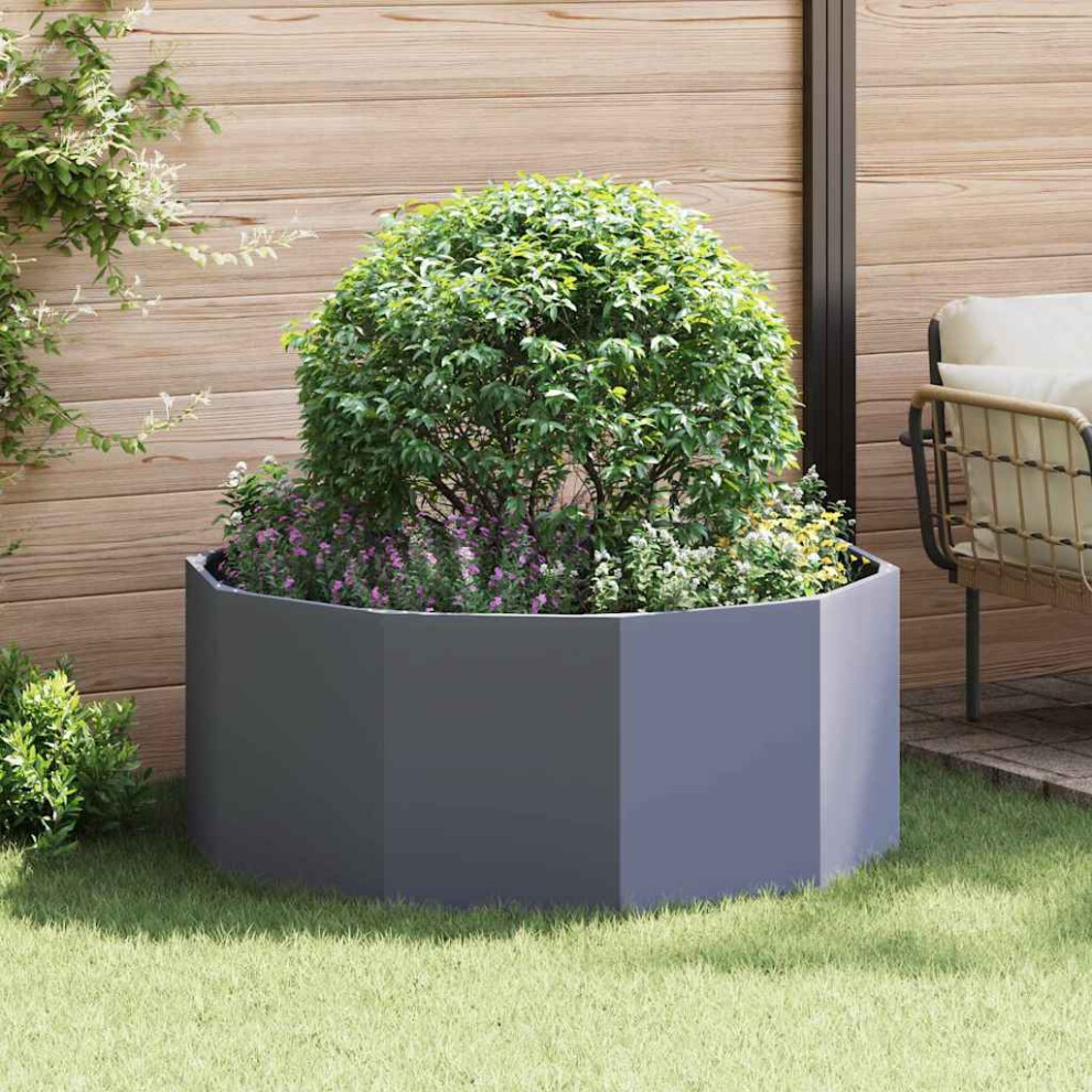 Vidaxl Planter 120 X 120 X 50 Cm Steel Anthracite