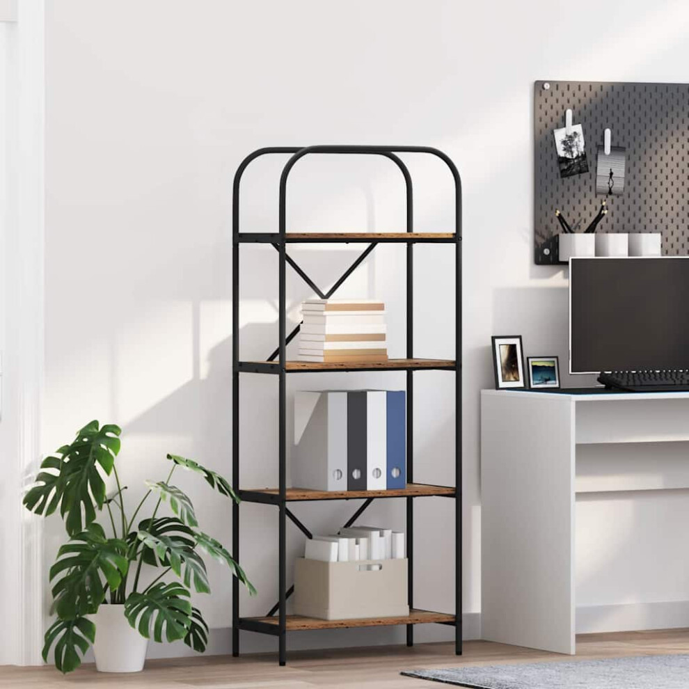 Vidaxl Bookshelf Old Wood 60 X 30 X 146 Cm Engineered Wood