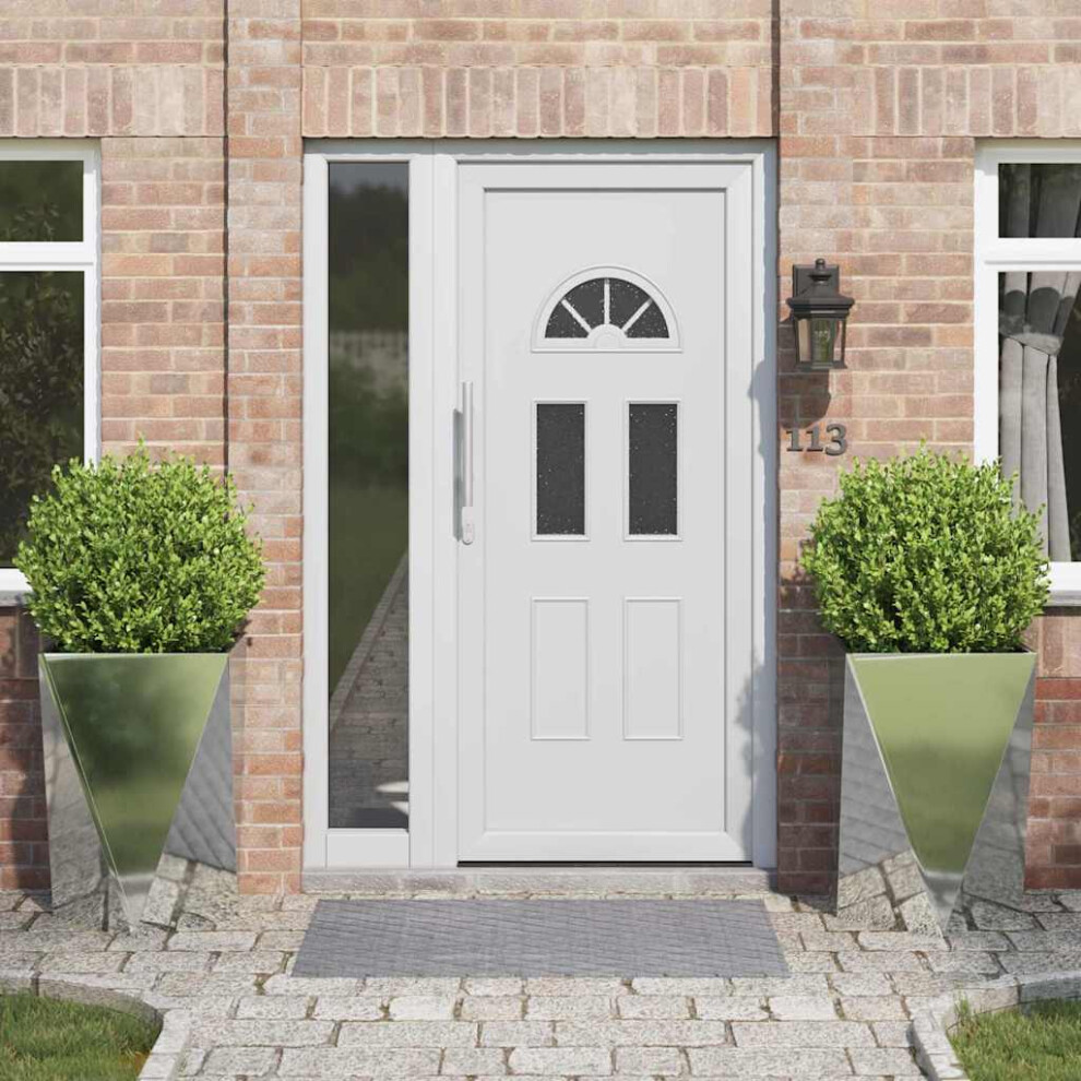 Vidaxl Planter 2 Pcs 50 X 50 X 75 Cm Galvanised Steel Silver