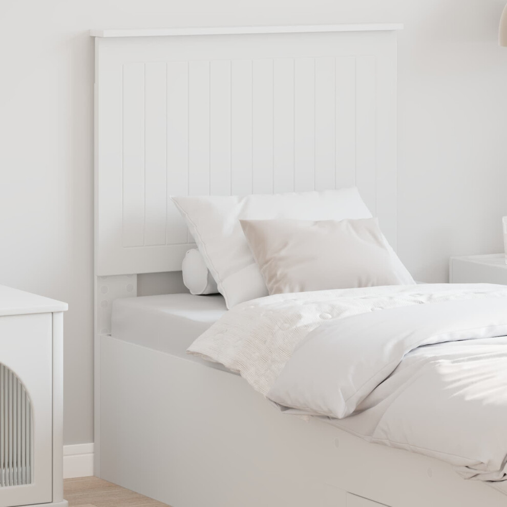Vidaxl Headboard With Headboard 75 Cm Engineered Wood White