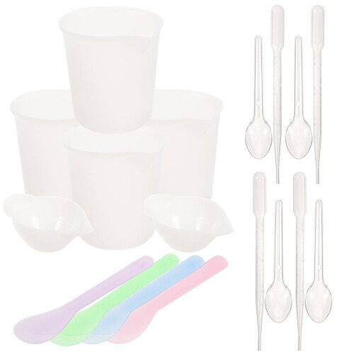 5Sets Transparente Silikon Mischbecher Für Resin DIY Schmuck