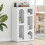 VidaXL vidaXL Sideboard High Gloss White 59 x 35 x 100.5 cm Engineered Wood 1